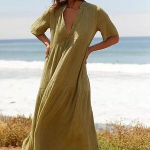 Anthropologie The Kallie Maxi Flowy dress 1x
